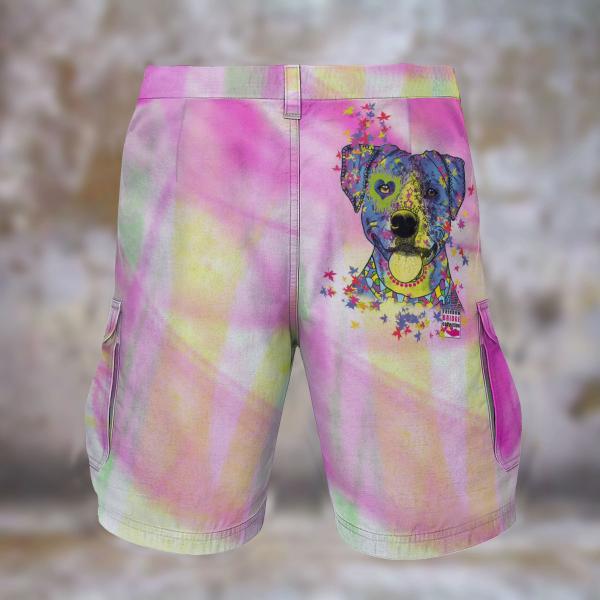 Cargohose mit Tayra - Hose, lang oder kurz, bunt, 100% Polyester, Grösse S-5XL, fester Stoff, Normale Passform, SOKA, Listenhund, AmStaff, Staff, Staffordshire, PitBull, Pit